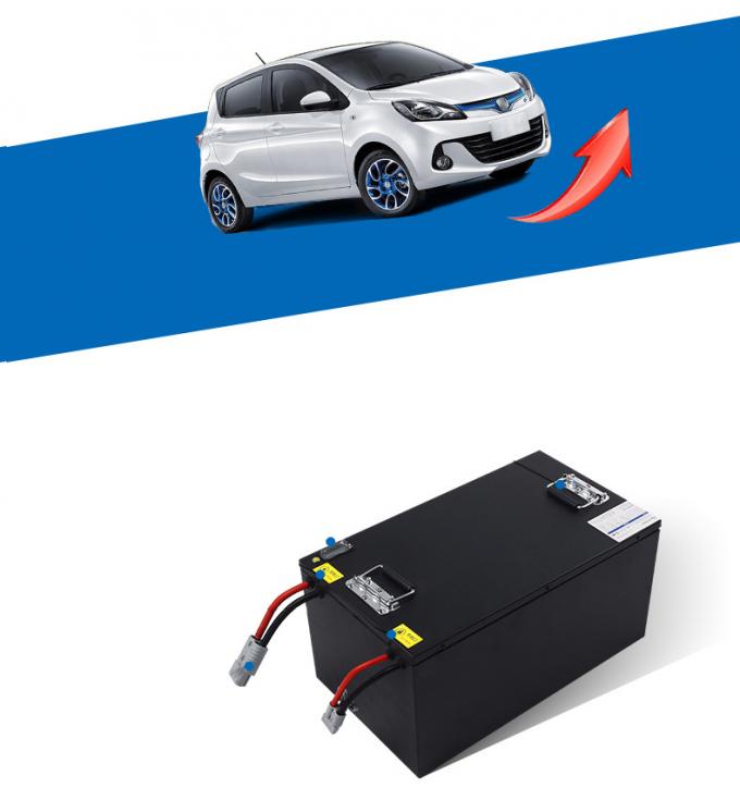 Het zwarte Lithium Ion Motorcycle Battery With Bms van Lifepo4 72V40Ah 0