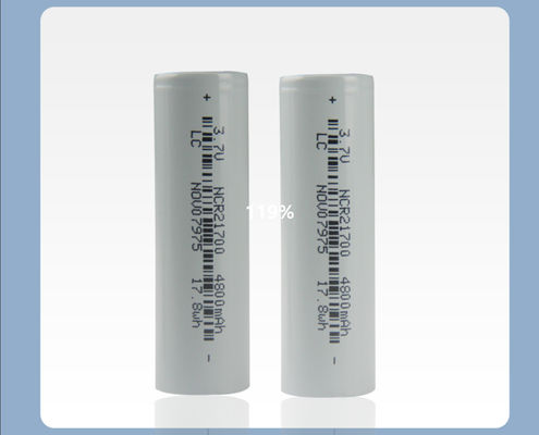 kwaliteit  21*70mm Rechargeable Flashlight Battery 21700 3.7 V Li Ion Battery 4800mah fabriek