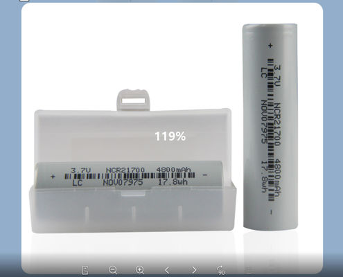 21*70mm Navulbare Flitslichtbatterij 21700 3,7 V Li Ion Battery 4800mah