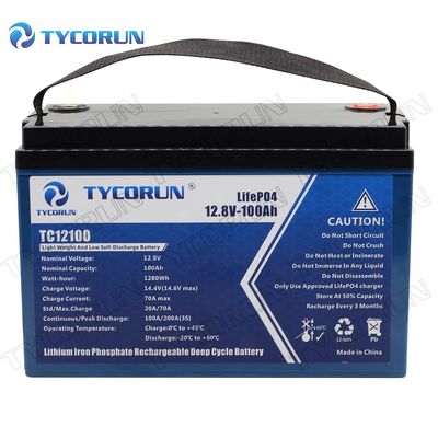 12.8 Batterij van de het Lithium de Diepe Cyclus van V 100ah