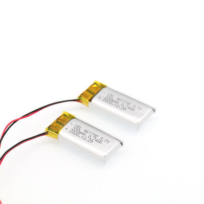 Navulbare douane 5mm van de het polymeerbatterij van 3.7v 200mah de Li-ionenbatterij van /li-po met UL-Ce