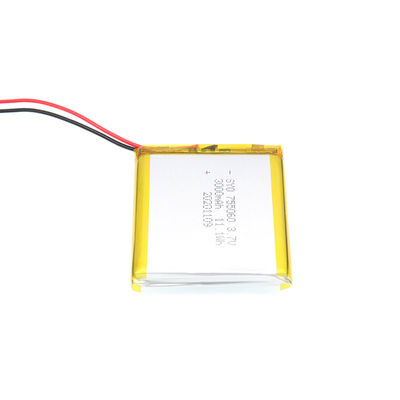 Vierkant Navulbaar Lithium Ion Polymer Battery Pack 3,7 V 3000mAh 11.1Wh