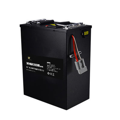 Het zwarte Lithium Ion Motorcycle Battery With Bms van Lifepo4 72V40Ah