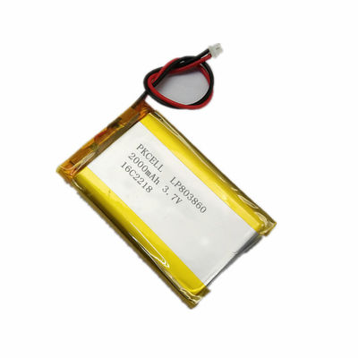 5mm Lithium Op hoge temperatuur Ion Battery 3,7 de Batterij van V 200mah Lipo met UL-Ce