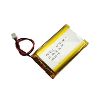 5mm Lithium Op hoge temperatuur Ion Battery 3,7 de Batterij van V 200mah Lipo met UL-Ce