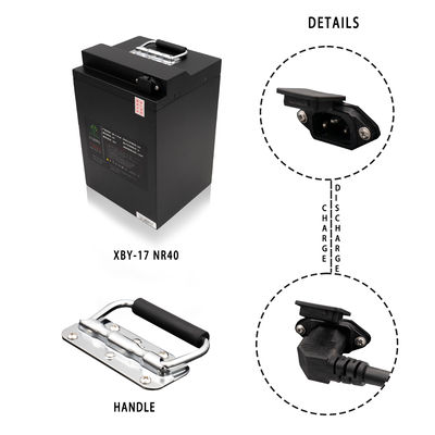 Het aangepaste Lithium Ion Motorcycle Battery van 60v 40ah 2500 keer het Cyclusleven