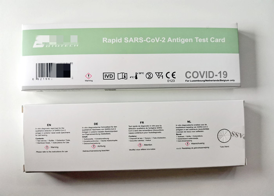 De snelle Kaart van de SARS-CoV-2 Antigeentest (zelf-Test), Snelle Makkelijk te gebruiken Testuitrustingen,